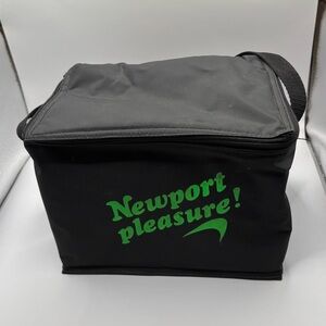 Vintage 1990s Newport Pleasure Cigarettes-6 Can Soft Sided Cooler/Lunch Box.